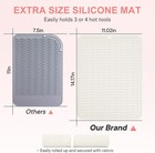 Suafrnut Oversize Silicone Heat Resistant Mat For Curling Iron-
