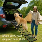 Ipetba Dog Ramp For Car   Truck   Suv   Stairs - Joint-friendly  Anti-slip