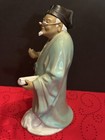 Chinese Sage Statue Shiwan Ceramic Painted Glazed Signed 20th Century 9 75    Tall