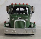 Jayland Metal Tin Truck   Chevy Chevrolet Model Large Trucking   Green Decor Art