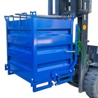 Forklift Self-dumping Hopper Steel Bottom Dump Scrap Metal Box 4400lb Load