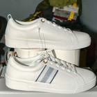 New Ted Baker Women s Leather Sneaker Shoes  - Blue white
