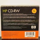Hp Cd-rw 12x Rewritable Blank Disc Media 700mb 5 Count With Slim Jewel Case New