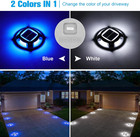 Solar Dock Marine Lights 12 Pack 2 Colors In 1 outdoor Ip67 Led Solar Powered Wa
