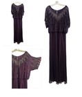 J Kara Beaded Evening Gown Plum Color Size 10 Mother Of The Bride  Groom