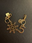 Set Of 2 Chanel Beauty Vip Valentines Gift Gold Color Novelty Charm Pendant