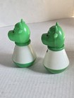 Vintage Moo-cow Salt   Pepper Shakers - Plastic - Made In Hong Kong