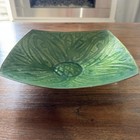 Vintage Mid Century Enamel On Copper Large Round Tray And Covered Bowl