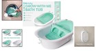 Adaptable Baby Tub With Removable Seat   Backrest For Stress-free Bathing