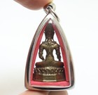 Beautiful Lord Buddha Thai Real Blessed Magic Amulet Peaceful Lucky Rich Pendant