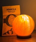 Himalayan Pink Salt Lamp Ball Shape With Power Switch Cord 7-9  Height 6-7lbs