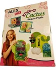 Alex D i y  Knot-a Cactus Sequin Flip Green To Blue Plush Stitch Craft Kit 13 Pc