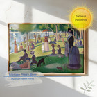 A Sunday Afternoon On The Island Of La Grande Jatte  Seurat Giclee Canvas Print