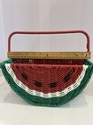 California Watermelon Serving Basket Utensils silverware Caddy  It s Picnic Time
