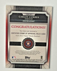 2017 Topps Tribute Carlos Correa Jersey Patch 115 199 Astros