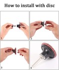 4 Pack 3inch Roll Lock Rotary Sanding Disc Pad Holder 1 4  Shank For Die Grinder