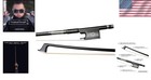 Durable 3 4 Carbon Fiber Violin Bow With Elegant Ebony Frog - Perfect For Travel