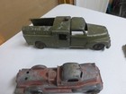 Vintage Hubley Others Cast Iron  Wind Up Cars Trucks  Lot Of 7