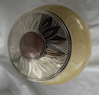 Cremation Urn For Adult Human Ashes - Golden Brown   Silver - 200 Pounds