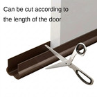 Under Door Bottom Seal Strip Stopper Adjustable Twin Door Draft Guard Soundproof