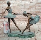 Bronze Ballet Dancer Statue Ballerina Bronze Sculpture On Marble Base Figurine