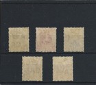 Cayman Is 1905 Set Of Five Mint Sg 8 12 Cat   100