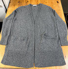 Madewell Open Cardigan Xs Alpaca Merino Wool Duster Gray Travel Layer Soft Yarn