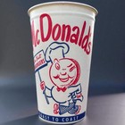 Nos Vintage 1950s Mcdonalds Paper Cup Early Speedee Logo Unused Old Advertising