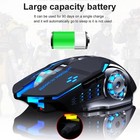 Wireless Gaming Mouse Pc Rechargeable Led Light Usb Computer Laptop Silent Mice