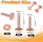 100pcs Copper Rivets Kit For Leather  9  12 With Setter Hole Punch Belts Crafts