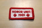Bsa 1981 Honor Unit Uniform Patch Segment Boy Scouts Logo