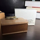 Hawthorne Direct Llc Small Brown Wood Rectangle Collectible Box W  Latch In Box