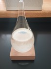 Storm Glass Weather Station Predictor  Barometer Medium  White  Natural Wood 