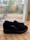 Clarks Women s Sharon Dolly Black Suede Women   s Slip-on Loafers - Size 8