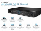 Amcrest Nv5232e 32ch Channel 4k  Network Video Recorder Nvr 16-ports Poe Renewed