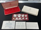1977 Bahamas 9-coin Proof Set W box   Coa