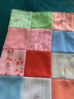 Antique Vintage Patchwork Baby Toddler Handmade Quilt 40 5   x 33   farmhouse Color