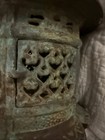 Antique Japanese Cast Iron Tsuridoro Hanging Pagoda Temple Garden Lantern 14 