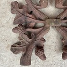 Antique Cast Iron Architectural Salvage Autumn Acorns Wall Corbel Bracket Sconce