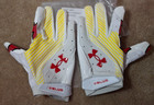 Under Armour Blur Ncaa Maryland Terrapins Receiver Football Gloves  Large  New