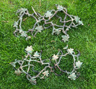 Vintage Cast Iron Ivy Branches Garden Architectural Salvage Metal Vine Fragments