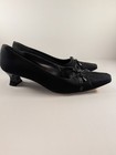 Vintage Stuart Weitzman Black Suede Shoes Sz 10 Aa