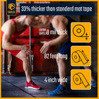 Clear Mat Tape 3 Or 4 Inch  1  2 Or 3 Pack Mat Tape For Wrestling Grappling Gymn