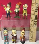 Lot Of 6 Vintage 3  Elf Pixie Dwarves Gnome Christmas Decor - Hong Kong