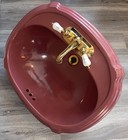 Kohler Raspberry Pink K-2189-4 Drop-in Portrait Sink 4  Faucet Hole Self Rimming