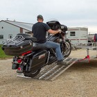 Black Widow Aluminum Folding Motorcycle Trailer Ramp
