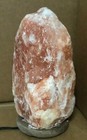 Natural Himalayan Salt Lamp  Wood Base  Hand Carved 6-11 Ibs 