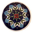 Vintage Handmade Ceramic Tile Coasters Made In Greece Smaltotechniki