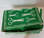 Vintage Lot Of 7 Falcon Rule Steel School Scissors In Box Child   s Size Usa Made