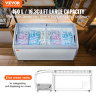 Vevor 16 3cu ft Commercial Ice Cream Display Case Gelato Dipping Freezer Cabinet